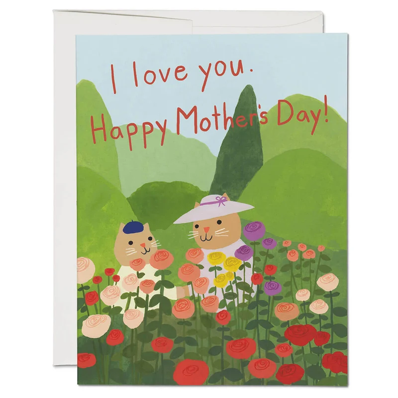 In The Garden Greetings Card by Red Cap Cards