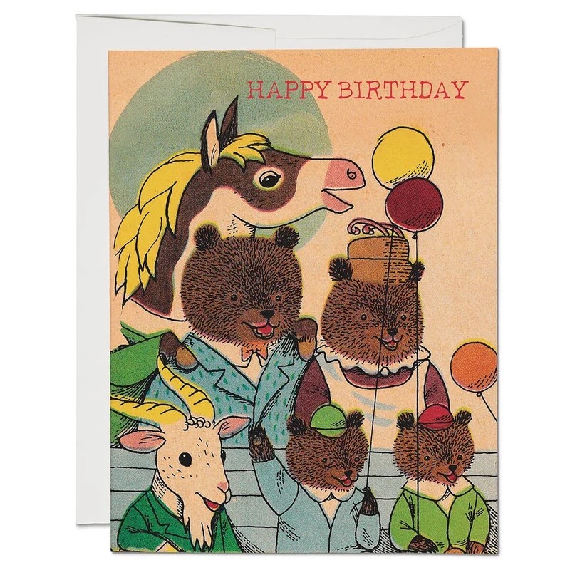 Birthday Gang Greetings Card by Red Cap Cards