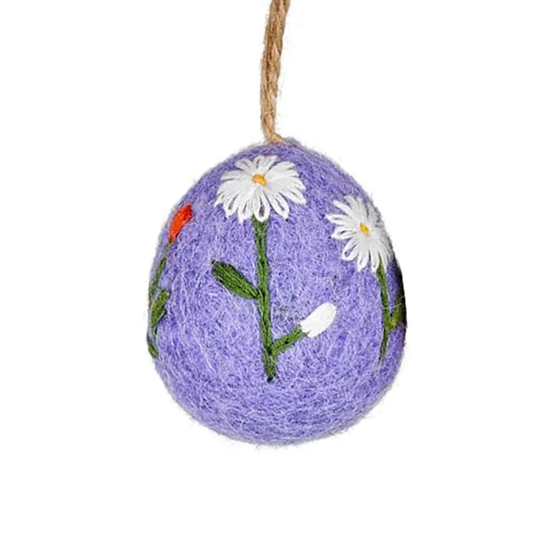 Floral Easter Egg Hanging Decorations by Felt So Good