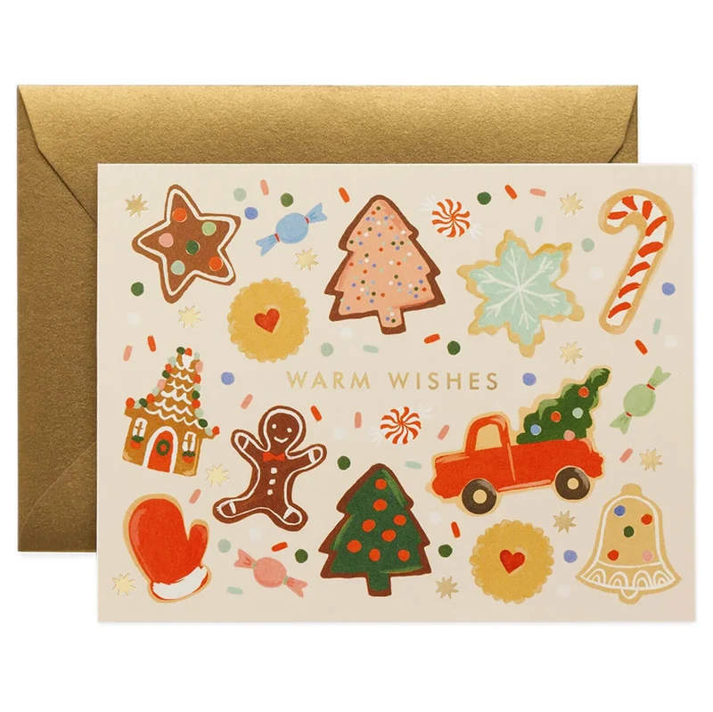 Holiday Cookies Greetings Card By Rifle Paper Co.