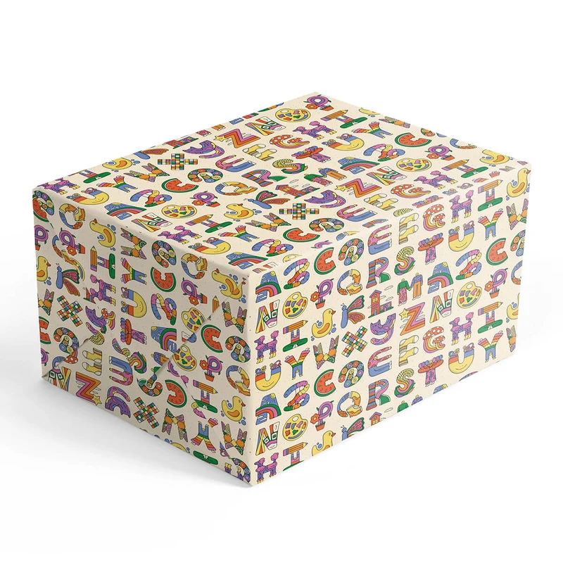 Alphabet Gift Wrap by Bailey Crouch for 1973