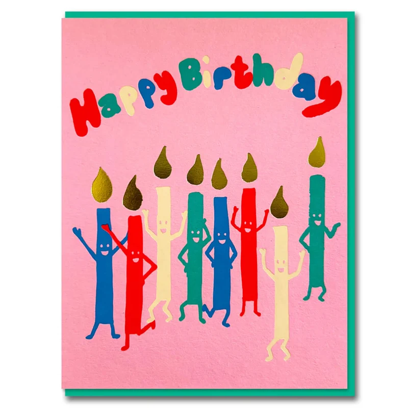 Joyful Happy Candles Greetings Card by Emma Emmerson for 1973