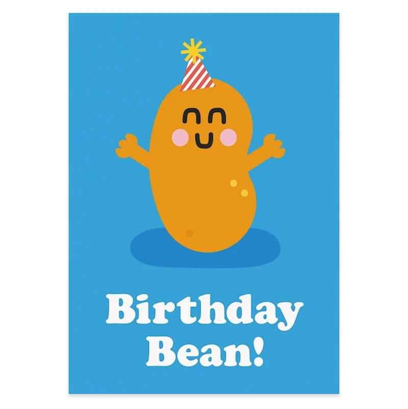 Birthday Bean Birthday Greetings Card by Studio Boketto