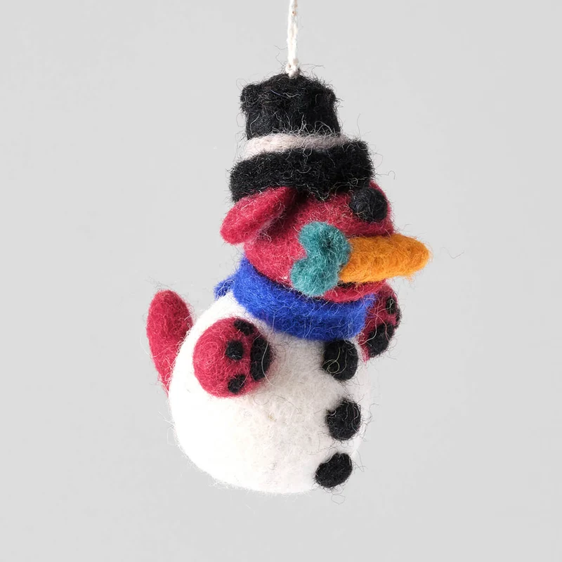 Barky The Snowboy Felt Decoration by Wrap