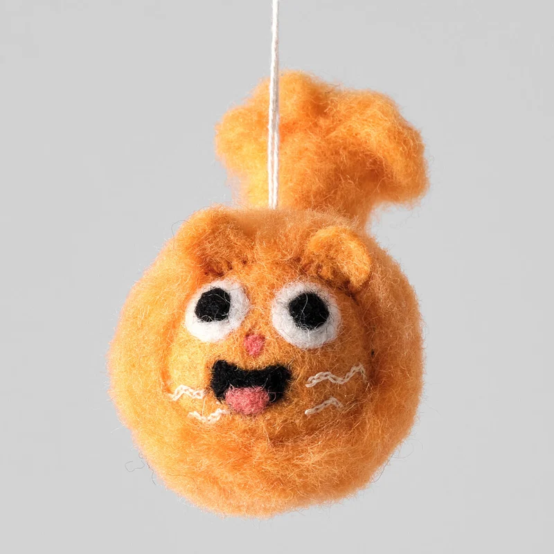 Big Fluffy Felt Decoration by Wrap