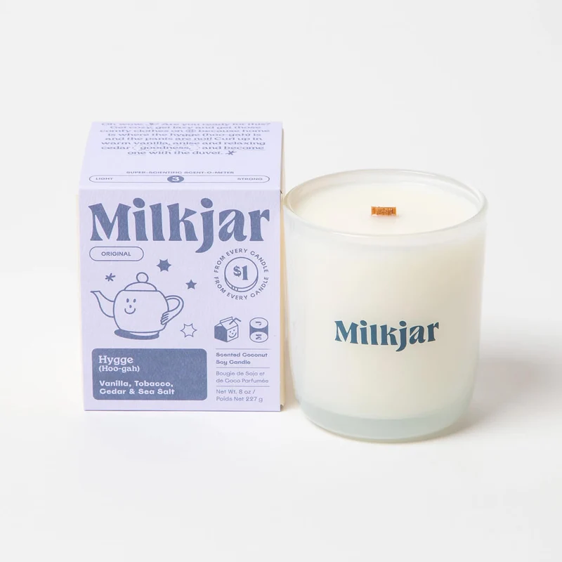 Hygge Vanilla Tobacco & Cedar Candle by Milk Jar