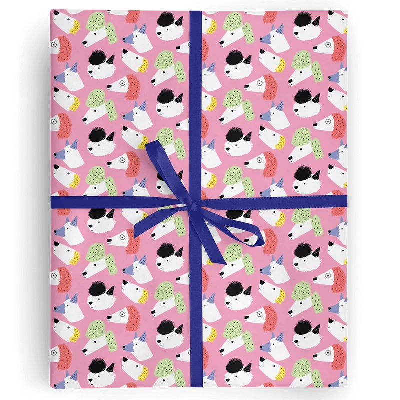 Doggies Gift Wrap By Carolyn Suzuki for 1973