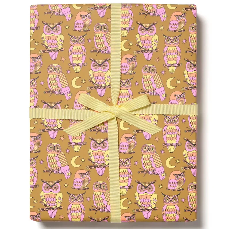 Wise and Wonderful Gift Wrap by Red Cap Cards