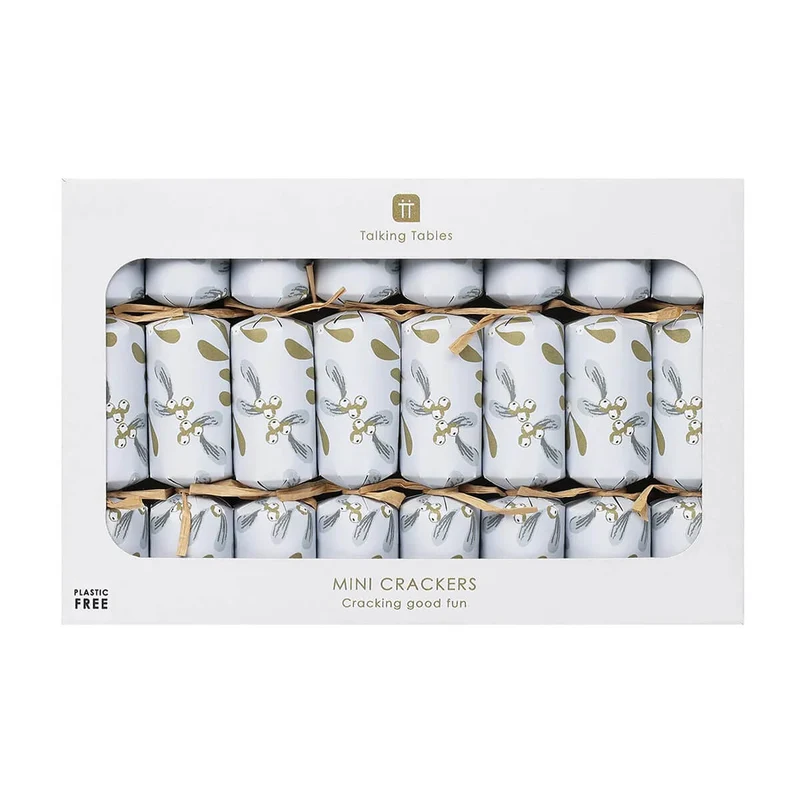 Mistletoe Mini Christmas Crackers by Talking Tables