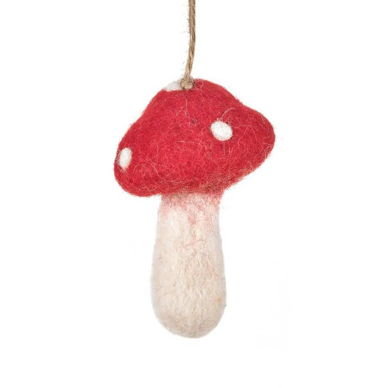 Toadstools Hanging Decoration by Felt So Good