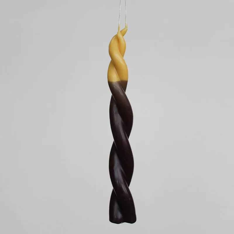 Twisted Double-Dipped Candle by Wax Atelier