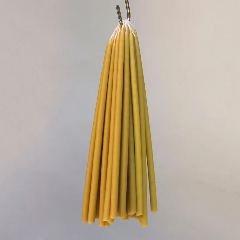 8 Celebration Extra Long Birthday Candles in Natural by Wax Atelier