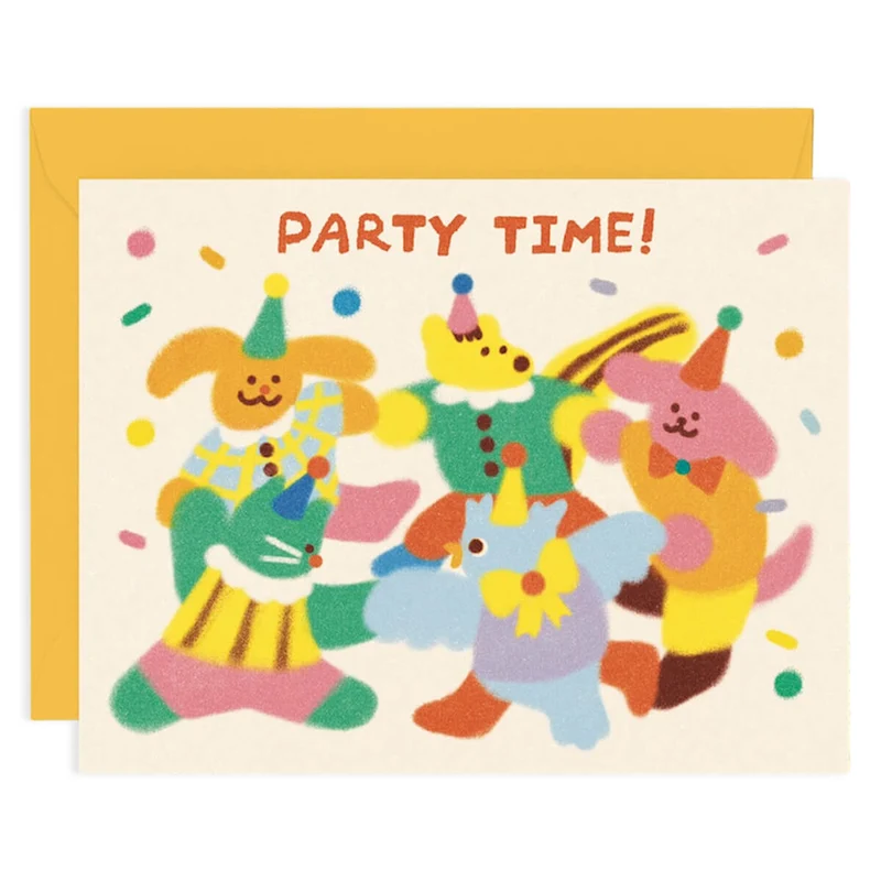 Party Time Birthday Greetings Card by Zoey Kim for Wrap