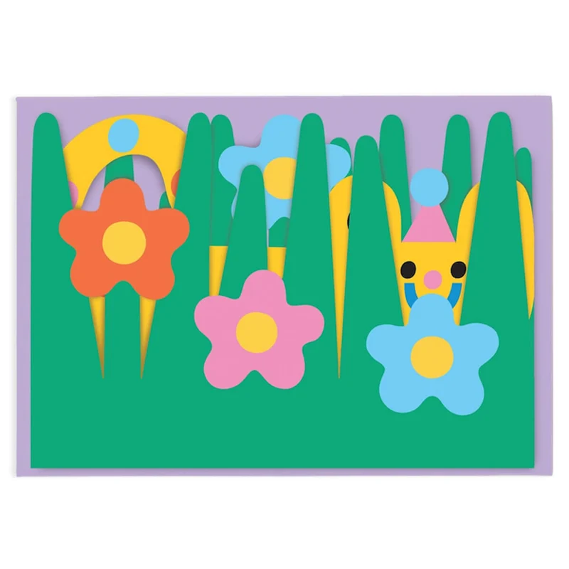 Cat Fold Out Birthday Greetings Card by Susie Hammer for Wrap