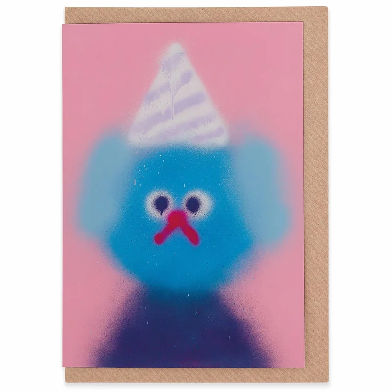 Hazelnut Sky Greetings Card by Jon Burgerman for Evermade