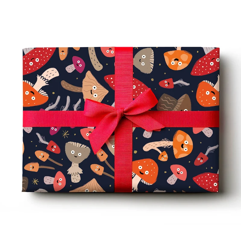 Mushroom Gift Wrap by Stormy Knight