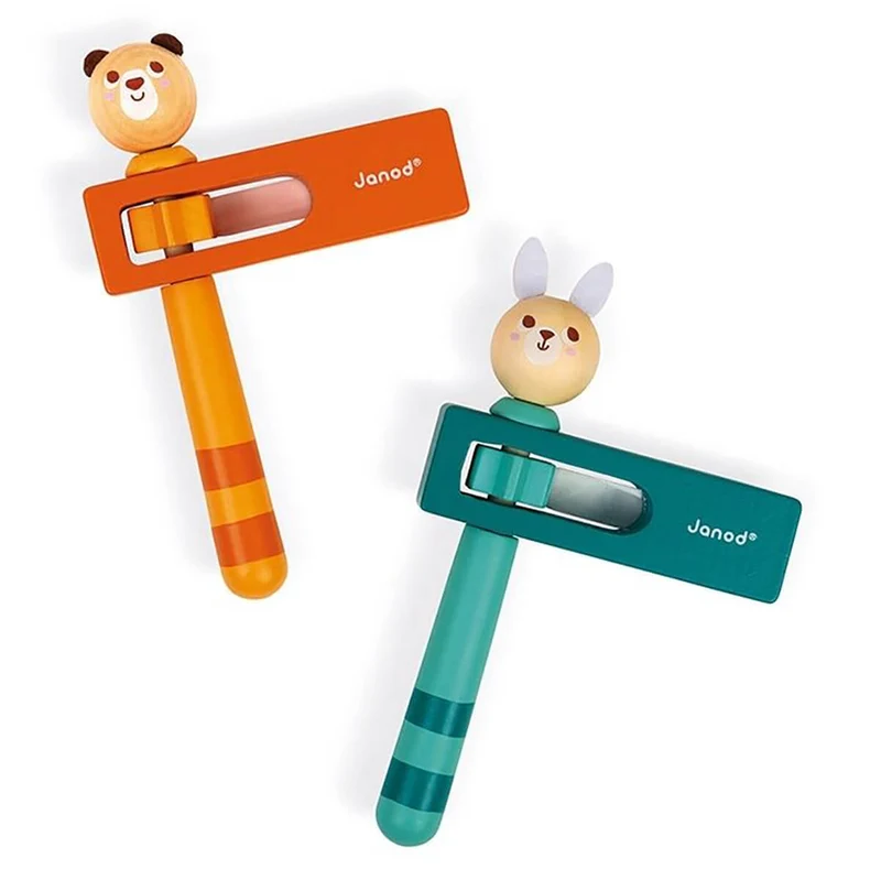 Pocket Bear / Rabbit Noisemaker by Janod