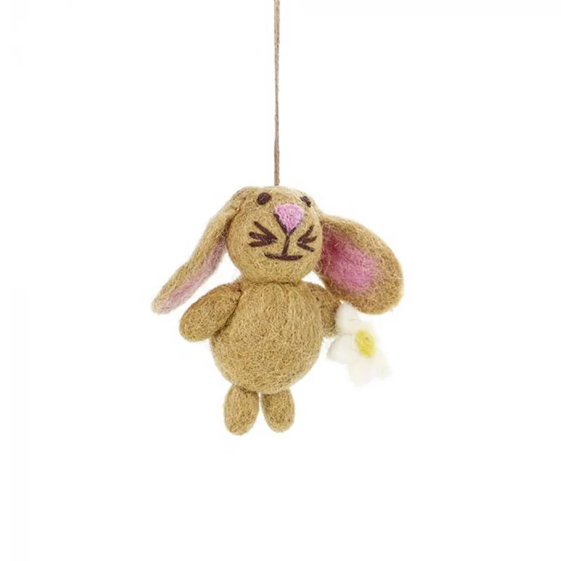 Mini Easter Bunny Hanging Decorations by Felt So Good