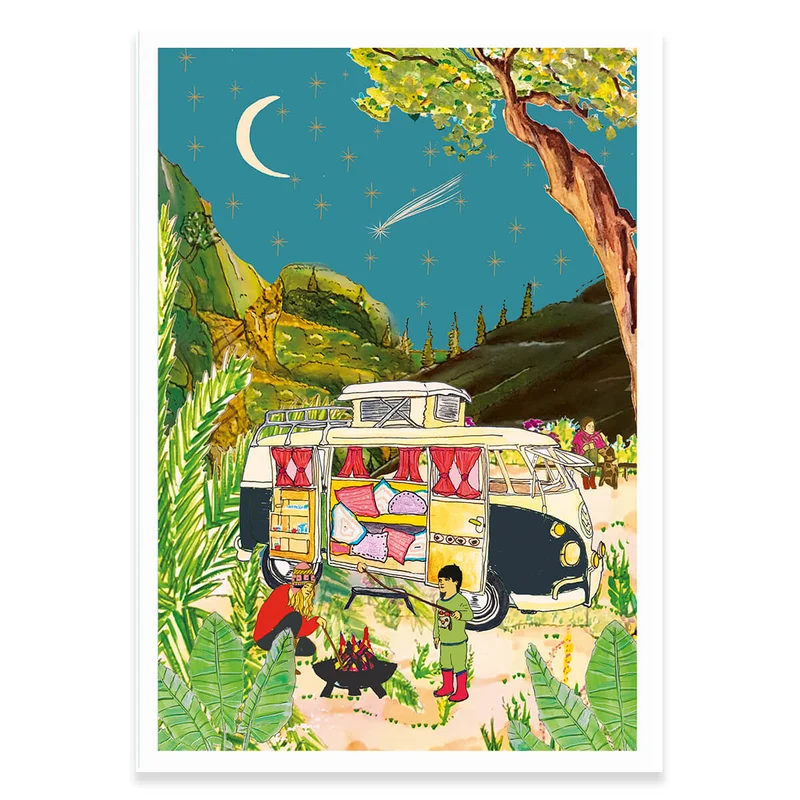 Shooting Star Greetings Card by Wildflower Cards
