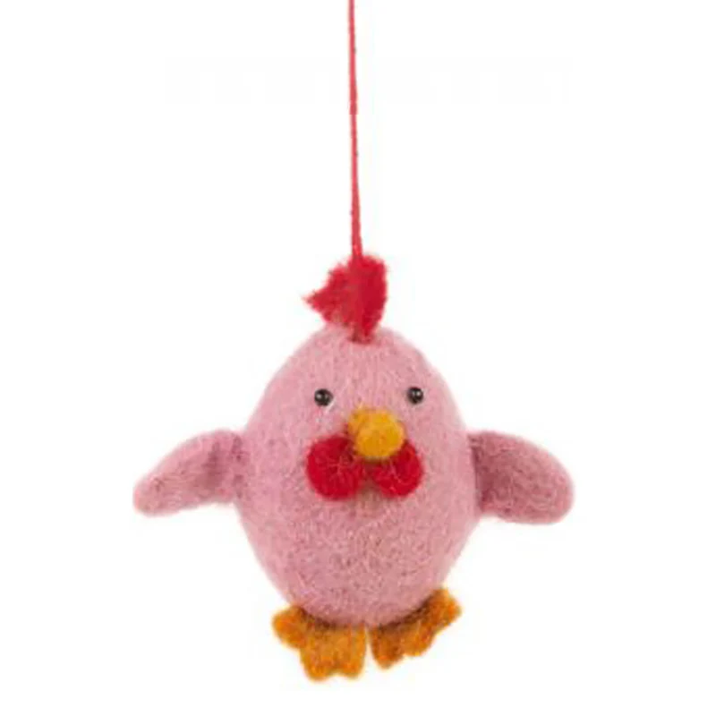 Chattering Chick Hanging Easter Decorations by Felt So Good
