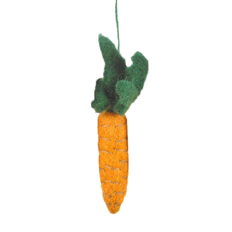 Felt Carrot Hanging Decorations by Felt So Good
